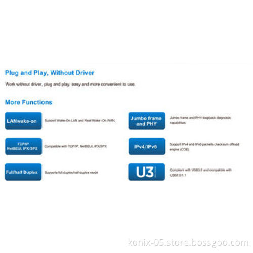 Gigabit USB 3.0 Ethernet Adapter